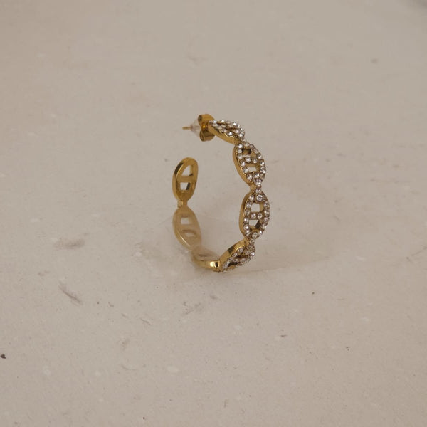 BOUCLE D'OREILLE ACIER CHANITA