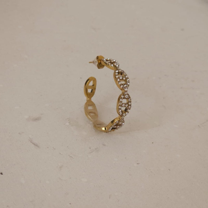 BOUCLE D'OREILLE ACIER CHANITA