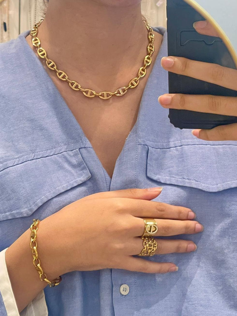 Collier en acier Lizo