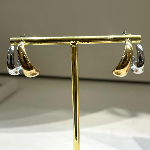 boucle d'oreille en acier Léane